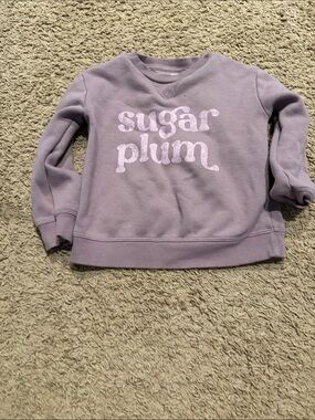 Kids Lavender 'Sugar Plum' Pullover Sweatshirt - Cozy Crewneck
